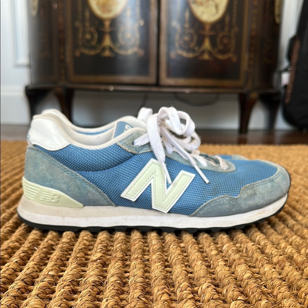 New Balance Blue and White Sneakers